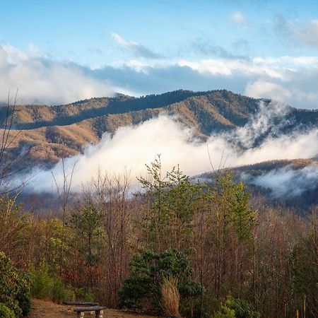 Real Log Cabin With Amazing Views, Hot Tub, Sauna, Games Gatlinburg Buitenkant foto